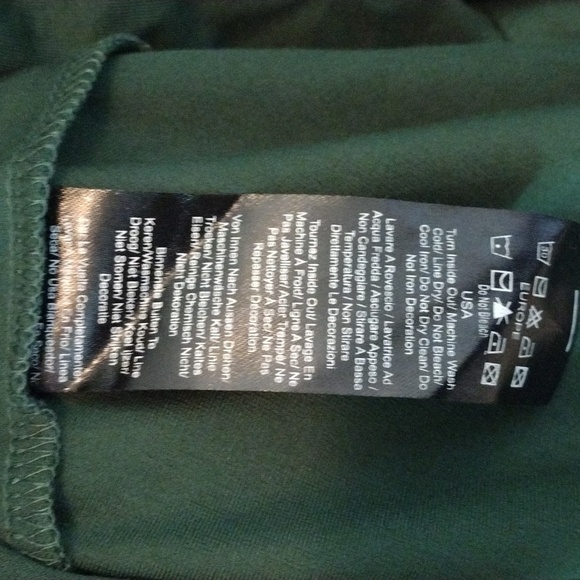 Voodoo Vixen Forest Green Long Sleeve Dress - Picture 4 of 5